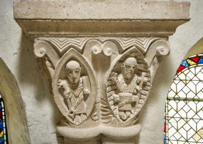 Les chapiteaux de l’abside du chœur